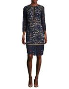 Vince Camuto Floral Embroidered Sheath Dress