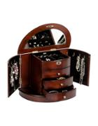 Mele & Co. York Locking Wooden Jewelry Box