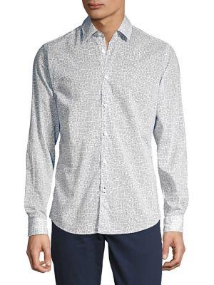 Boss Lukas Printed Button-down Shirt