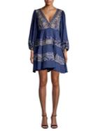 Free People My Love Embroidered Shift Dress