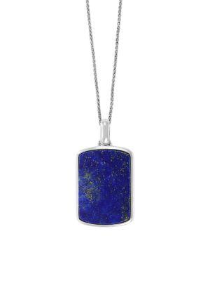 Effy 925 Sterling Silver & Lapis Lazuli Pendant Necklace