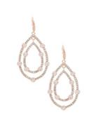 Anne Klein Crystal Double Teardrop Earrings