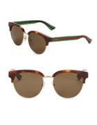 Gucci 55mm Horn-rimmed Sunglasses