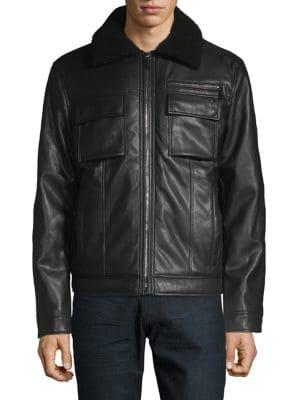 Calvin Klein Sherpa-trimmed Trucker Jacket