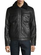Calvin Klein Sherpa-trimmed Trucker Jacket