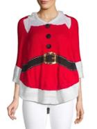 By Design Santa Hooded Poncho