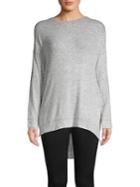 Nuit Rouge Heathered High-low Sweater