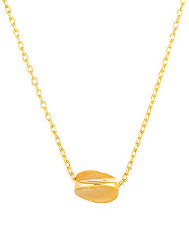 Lord & Taylor Gold Sculpted Pendant Necklace