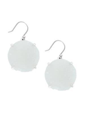 Lucky Brand Malibu Glamping Silvertone Drop Earrings