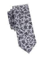 Lord Taylor Floral-print Cotton Slim Tie