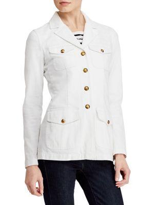 Lauren Ralph Lauren Petite Denim Military Jacket