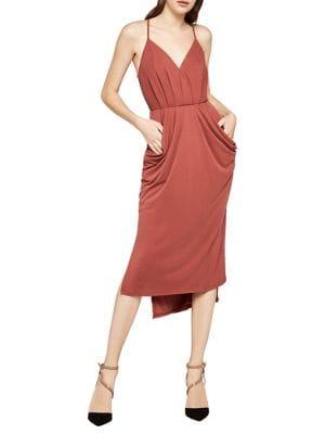 Bcbgeneration Sleeveless Surplice Midi Dress