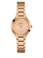 Bulova Classic Rose-goldtone Bracelet Watch