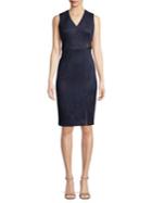 Calvin Klein Sleeveless Faux Wrap Dress