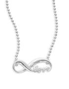 Alex Woo Little Faith Sterling Silver Infinity Necklace