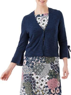 Olsen Casual Coast Tied Bell-sleeve Cardigan