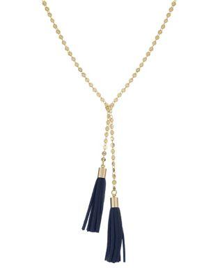 Laundry By Shelli Segal Tassel Lariat Necklace