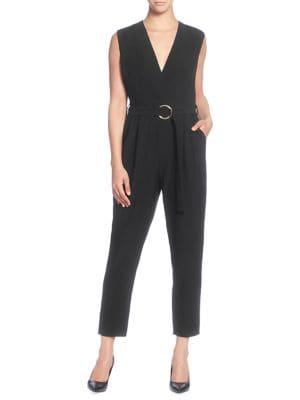 Catherine Catherine Malandrino V-neck Sleeveless Jumpsuit