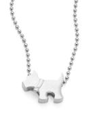 Alex Woo Sterling Silver Scottie Dog Icon Necklace