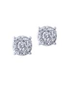 Effy Bouquet 0.93 Tcw Diamonds And 14k White Gold Stud Earrings