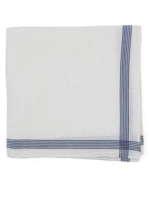 The Tie Bar Old Town Border Linen Pocket Square