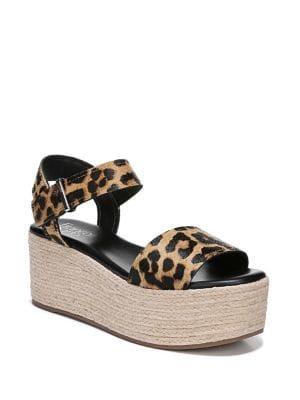 Franco Sarto Ben Calf Hair Platform Espadrilles