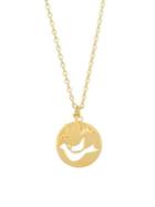 Kate Spade New York Crystal And 12k Yellow Goldplated Bird Pendant Necklace