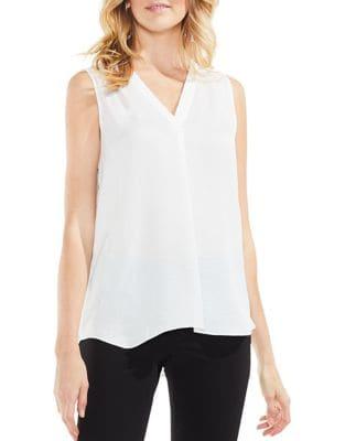 Vince Camuto Petite Rumple V-neck Blouse