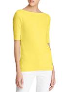 Lauren Ralph Lauren Petite Three-quarter Stretch Top