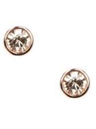Givenchy Rose Goldplated Crystal Stud Earrings