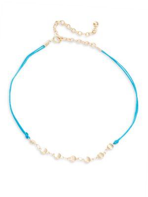 Design Lab Lord & Taylor Double Corded Chain-accented Choker Necklace