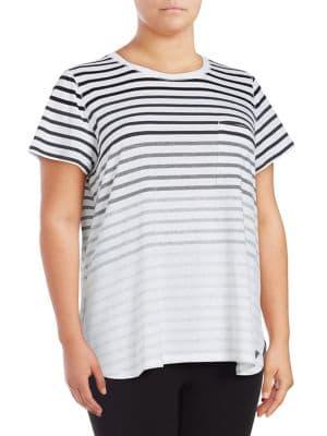 Calvin Klein Performance Plus Striped Tee