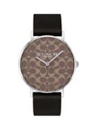 Coach Perry Stainless Steel & Leather-strap Watch