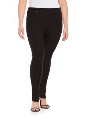 Michael Michael Kors Plus Plus Textured Knit Leggings