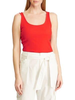 Lauren Ralph Lauren Stretch Cotton Tank Top