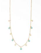 Tai Scatter Turquoise Charm Necklace