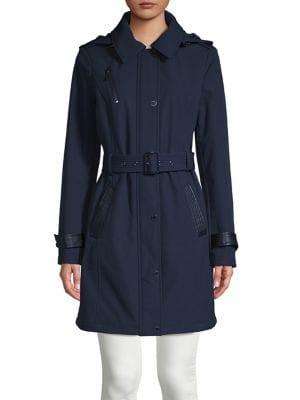 Michael Michael Kors Belted Hooded Coat