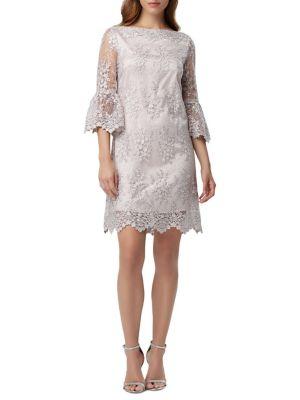 Tahari Arthur S. Levine Sequin Lace Sheath Dress