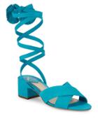 B Brian Atwood Astor Nubuck Leather Sandals