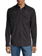 Lucky Brand Long Sleeve Embroidered Shirt