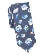 Penguin Floral-print Cotton Tie