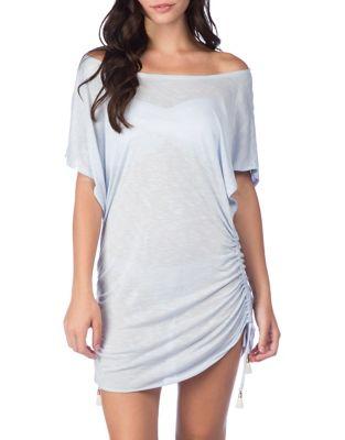 Lucky Brand Off-the-shoulder Shirred Tunic
