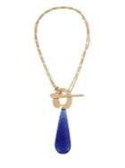 Robert Lee Morris Collection Wishbone Lapis Stone Pendant Necklace