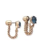 Marchesa Swag Blue Crystal Drop Earrings