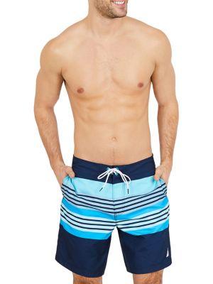 Nautica Quick-dry Stripe Swim Trunks