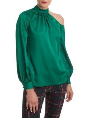 Trina Turk Cocktail Soiree Negroni Long-sleeve Top