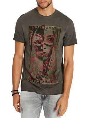 Buffalo David Bitton Tahoter Skull Graphic Tee