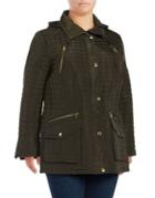 Michael Michael Kors Plus Hooded Quilted Coat