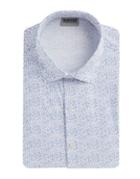 Kenneth Cole Reaction Geo Print Casual Button-down Shirt
