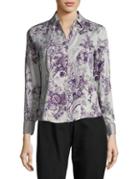 Lord & Taylor Floral Cotton Button-down Shirt